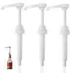 360 Degree Rotation 1PCS Fruit Syrup Pressure Head Coffee 750ML Dispenser Pump Black Liquid 10Ml Juice Bottle