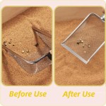 Waterproof Stainless Steel Cat Litter Scoop Durable Easy Clean Ergonomic Handle Rust-Resistant Ideal Quick Waste Removal