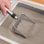 Waterproof Stainless Steel Cat Litter Scoop Durable Easy Clean Ergonomic Handle Rust-Resistant Ideal Quick Waste Removal