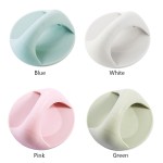 Sleek Multi-purpose Self-adhesive Round Door Handle Auxiliary Knobs Plastic Furniture Wardrobe Pulls Glass Window Refrigerator Pull