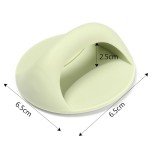 Sleek Multi-purpose Self-adhesive Round Door Handle Auxiliary Knobs Plastic Furniture Wardrobe Pulls Glass Window Refrigerator Pull