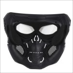 Removable Cycling Colored Goggle Motorcycle Skull Skeleton Mask Windproof Full Face Paintball Game Tactical Protection Helmet