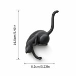 Rechargeable 3D Printed Cat Inverted Hanging Ornament Hook Cat-Shaped Storage Home Decor Key Indoor Idea Pet Lover