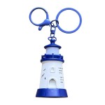 Brilliant Retro Mini Light-Up Lighthouse Keychain Backpack Pendant Gift Hanging Keyring Desk Decor Small Night Lamp