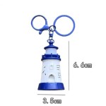 Brilliant Retro Mini Light-Up Lighthouse Keychain Backpack Pendant Gift Hanging Keyring Desk Decor Small Night Lamp