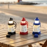 Brilliant Retro Mini Light-Up Lighthouse Keychain Backpack Pendant Gift Hanging Keyring Desk Decor Small Night Lamp