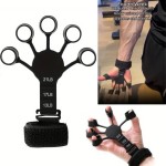Long Lasting Finger Exerciser Hand Grip Strengthener Adjustable Silicone Forearm Wrist Trainer Fitness Workouts Home Gym