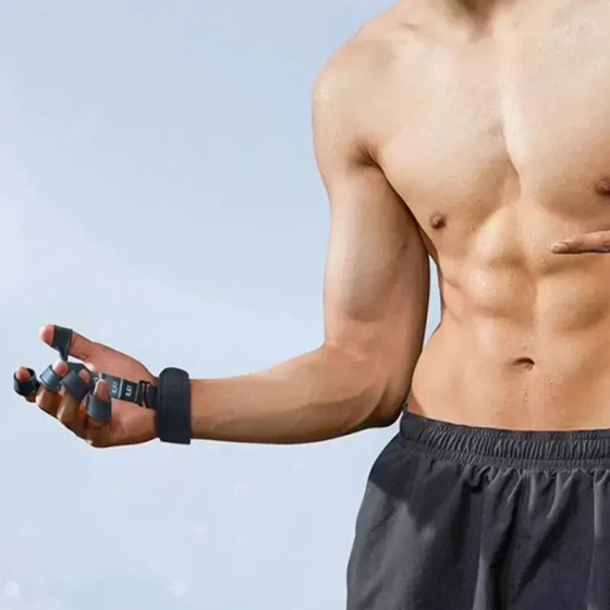 Long Lasting Finger Exerciser Hand Grip Strengthener Adjustable Silicone Forearm Wrist Trainer Fitness Workouts Home Gym