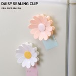 Multi-functional Magnetic Daisy Detachable Sealing Clip Kitchen Refrigerator Sticker Office File Classification Snack Bag