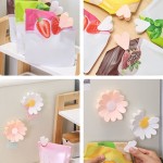 Multi-functional Magnetic Daisy Detachable Sealing Clip Kitchen Refrigerator Sticker Office File Classification Snack Bag