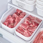 Lightweight Refrigerator Large Capacity White Crisper Box Kitchen Storage Food Container Store Keep Fresh Seal