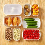 Lightweight Refrigerator Large Capacity White Crisper Box Kitchen Storage Food Container Store Keep Fresh Seal