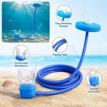 Versatile Full Dry Diving Breathing Tube 1m 2m 4m Long Swimming Respirator Adult Men Women Snorkel Training Scuba Equipment