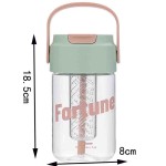 Ergonomic Handle 800ML Ins Student Straw Cup Portable Pretty Tea Coffee Water Mug Summer School Use