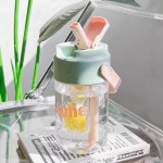 Ergonomic Handle 800ML Ins Student Straw Cup Portable Pretty Tea Coffee Water Mug Summer School Use