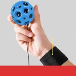 Stress-relieving Wrist Rocket Ball String PU Foam Ventilated Kids Hand Eye Coordination Training Stress Relief Toy Fitness Exercise