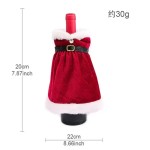 Easy To Use Creative Cute Christmas Wine Bottle Golden Velvet Dress Covers Sleeve Santa Snowman Xmas Party Dinner Table Decor