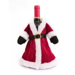 Easy To Use Creative Cute Christmas Wine Bottle Golden Velvet Dress Covers Sleeve Santa Snowman Xmas Party Dinner Table Decor
