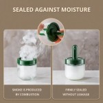 Heat Resistant Kitchen Glass Seasoning Bottle Retractable Spoon Multifunctional Leak Proof Moisture-Proof Salt Storage Box