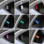Easy To Clean Pcs Aluminum Alloy Dustproof Tyre Valve Cap Covered Car Motorcycle Universal Tube Bicycle Accessories