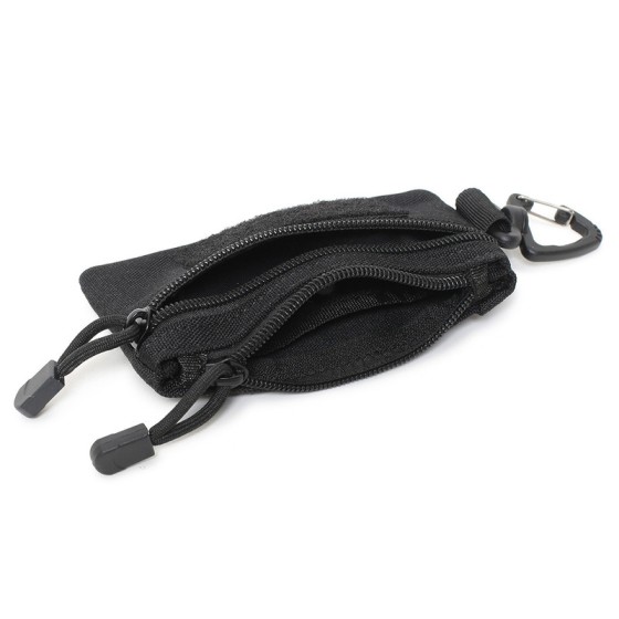 Waterproof Outdoor Sports Men Tactical EDC Wallet Portable Coin Pouch Key Bag Waist Durable Card Zipper Accessory