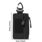 Waterproof Outdoor Sports Men Tactical EDC Wallet Portable Coin Pouch Key Bag Waist Durable Card Zipper Accessory