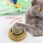 Stress-relieving Natural Catnip Cat Wall Stick-on Ball Toy Scratchers Treats Healthy Removes Balls Promote Digestion Grass Snack