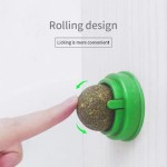 Stress-relieving Natural Catnip Cat Wall Stick-on Ball Toy Scratchers Treats Healthy Removes Balls Promote Digestion Grass Snack