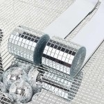 Waterproof Self-Adhesive Imitation Glass Mini Square Mirror Acrylic Mosaic Tiles Stickers Bathroom DIY Party Handmade Craft Home Decoration