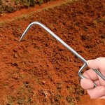 Bpa-free Heavy-Duty Stainless Steel Round Soil Loosener Toolwith Tip Loosening Hook Bonsai Weeding Repotting Planting