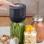 Energy Efficient Automatic Electric Mason Jar Vacuum Sealer One-button Operation Leak-proof Sealing Portable Food Preservation Equipment Suit