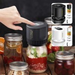 Energy Efficient Automatic Electric Mason Jar Vacuum Sealer One-button Operation Leak-proof Sealing Portable Food Preservation Equipment Suit