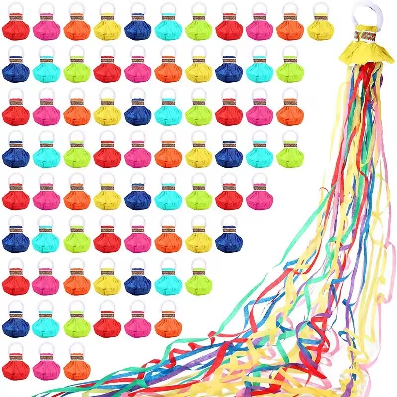 Comfortable Colorful Hand Throw Confetti Poppers Streamers No Mess Paper Crackers Wedding Birthday Party Supplies