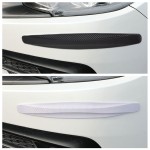 Heat Resistant PVC Car Front Rear Bumpers Anti Collision Strips Carbon Fiber Body Doors Trunk Scratch Stickers