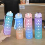 Foldable 700ML Running Water Bottle Soft Time Marker Cup Portable Outdoor Sport YDSH01