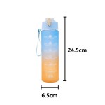 Foldable 700ML Running Water Bottle Soft Time Marker Cup Portable Outdoor Sport YDSH01