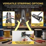 Rechargeable Electrician Multifunction Wire Stripping Pliers High-Carbon Steel Home Repair Cable Cutting