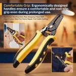 Rechargeable Electrician Multifunction Wire Stripping Pliers High-Carbon Steel Home Repair Cable Cutting