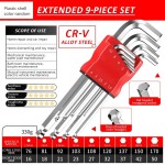 Anti-slip High-strength Hex Wrench Set Kimihide Spanner Hex-hex Screwdriver Tool