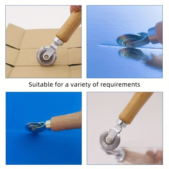 Stable Handheld Roller Carton Indent Tool Corrugated Board Creaser Origami Making Express Fast Size Changing Device