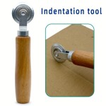 Stable Handheld Roller Carton Indent Tool Corrugated Board Creaser Origami Making Express Fast Size Changing Device