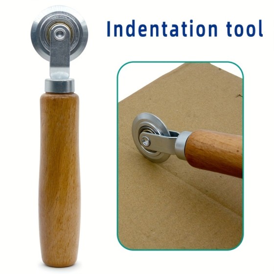 Stable Handheld Roller Carton Indent Tool Corrugated Board Creaser Origami Making Express Fast Size Changing Device
