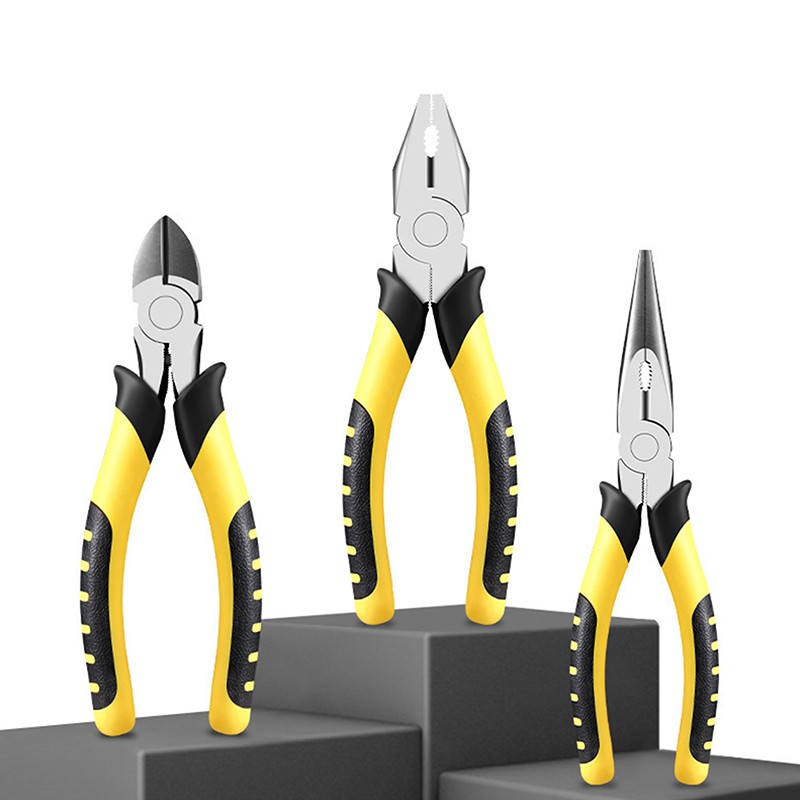 Versatile 6Inches Wire Pliers Sharp Large Opening Stripping Industrial Grade Labor-saving Household Electrician