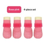 Durable Waterproof Dog Shoes Small Dogs Anti-Slip Pet Boots Rain Booties Paw Protector Teddy Poodle Chihuahua Socks