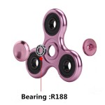 Easy To Use 70mm Triangle Finger Aluminum Alloy Metal Spinner No Box R188 Bearing Turn 3-4 Minutes Child Toys Decompression Toy
