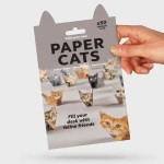Non-toxic DIY Origami Paper Cats Dogs Dinosaurs Kit 50Pcs Fold Own Animal Craft Cute 3D Desk Decor Toy Kids Adults Beginners Gift