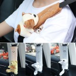 Car Safety Belt Cover Pads Universal Auto PU Leather Shoulder Cushion Protector Vehicle Seat Strap for Women and Children