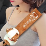 Car Safety Belt Cover Pads Universal Auto PU Leather Shoulder Cushion Protector Vehicle Seat Strap for Women and Children
