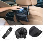 Universal Car Trash Bag Hanging Foldable Vehicle Garbage Bag for Seat Headrest Daily Car Organizer Pouch Reusable and Washable