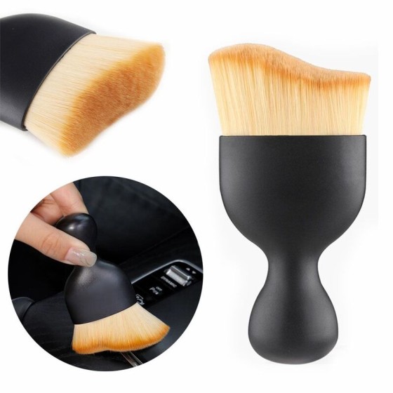 Curved Car Interior Cleaning Brush Ultra Soft, Dust Brush for Air Conditioning Outlet, Car Beauty Cleaning Tools for Dashboard